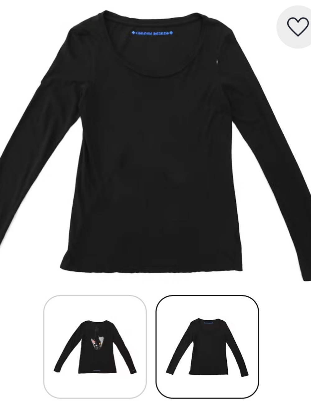 Chrome Hearts RARE Black Long Sleeve
